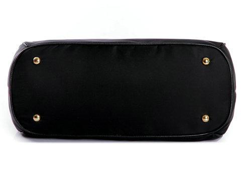 2014 Prada nylon jacquard shoulder bag BR4992 black - Click Image to Close